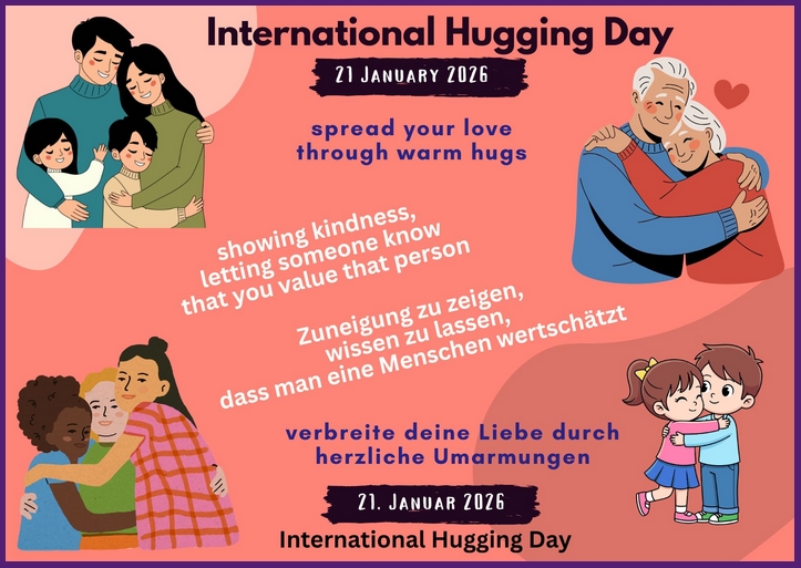 International Hugging Day 21. Januar 2026